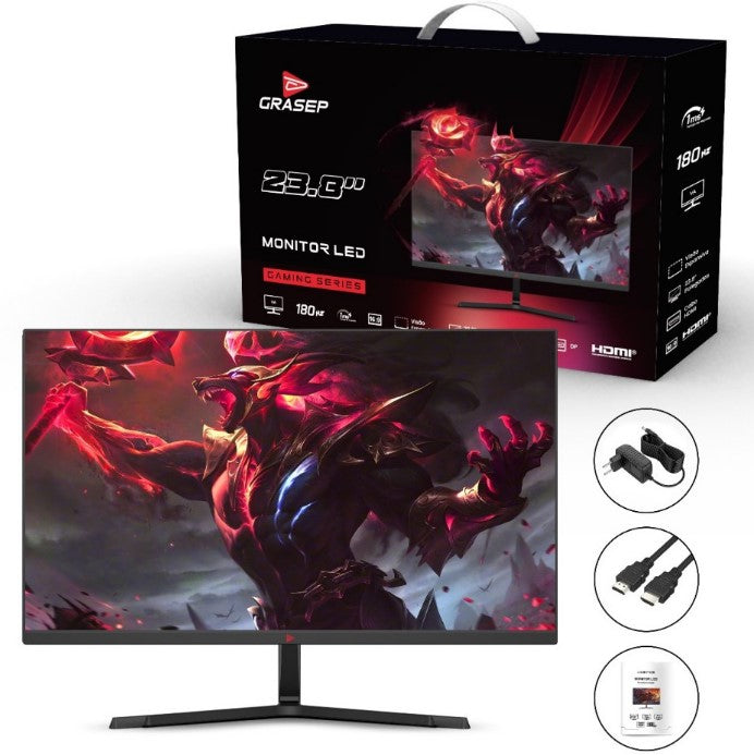 Monitor LED Gamer 23.8" Full HD 180Hz 1ms Grasep D-238G/180H
