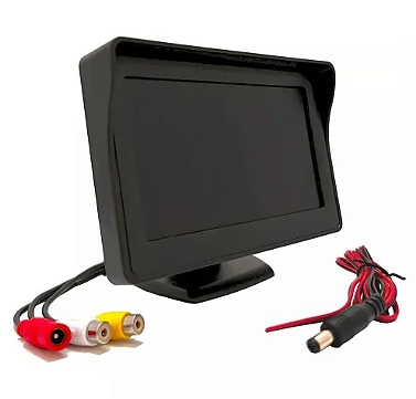 Monitor Veicular Tela LCD 4,3 Polegadas Para Câmera de Ré Lelong LE-6831
