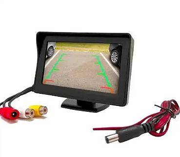 Monitor Veicular Tela LCD 4,3 Polegadas Para Câmera de Ré Lelong LE-6831