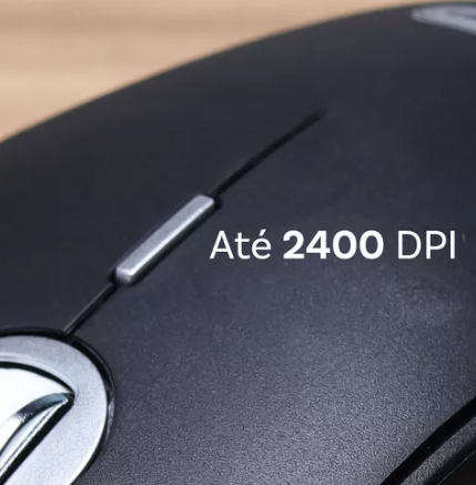 Mouse Sem Fio 2400 DPI 4 Botões com Receptor RF Knup KP-MU023