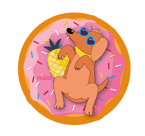 Mousepad Decor Colorfun Dog Relax de Neoprene com 4 Ímãs Reliza 010576 20910