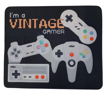 Mousepad Retangular Vintage Gamer Reliza 009867
