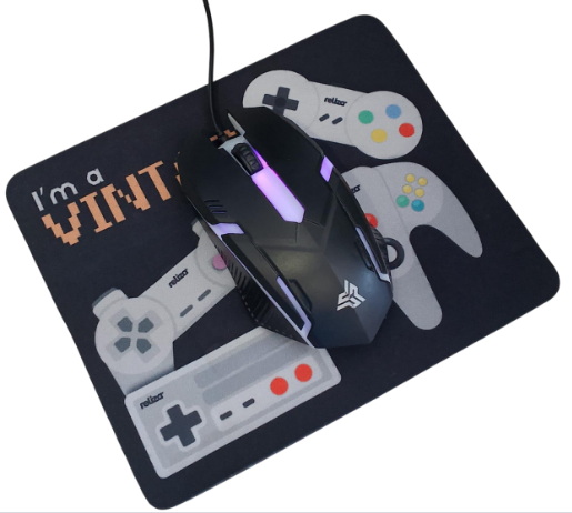 Mousepad Retangular Vintage Gamer Reliza 009867