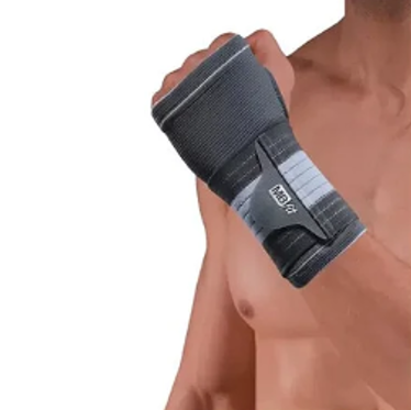 Munhequeira Ajustável com Velcro Cinza de Compressão para Atividade Física MBFIT GB57236