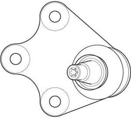 Pivô de Suspensão Inferior Nakata N 1070 VW Crossfox