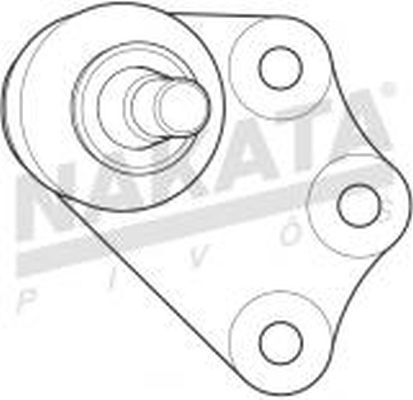 Pivô de Suspensão Inferior Nakata N 6073 Fiat Doblo