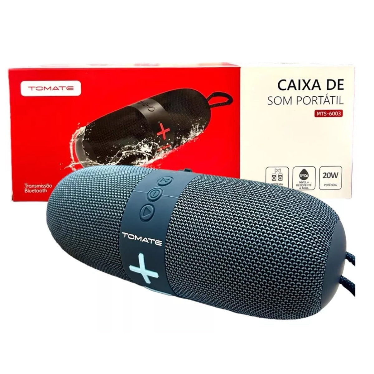 Caixa De Som BLUETOOTH 20W TOMATE MTS-6003