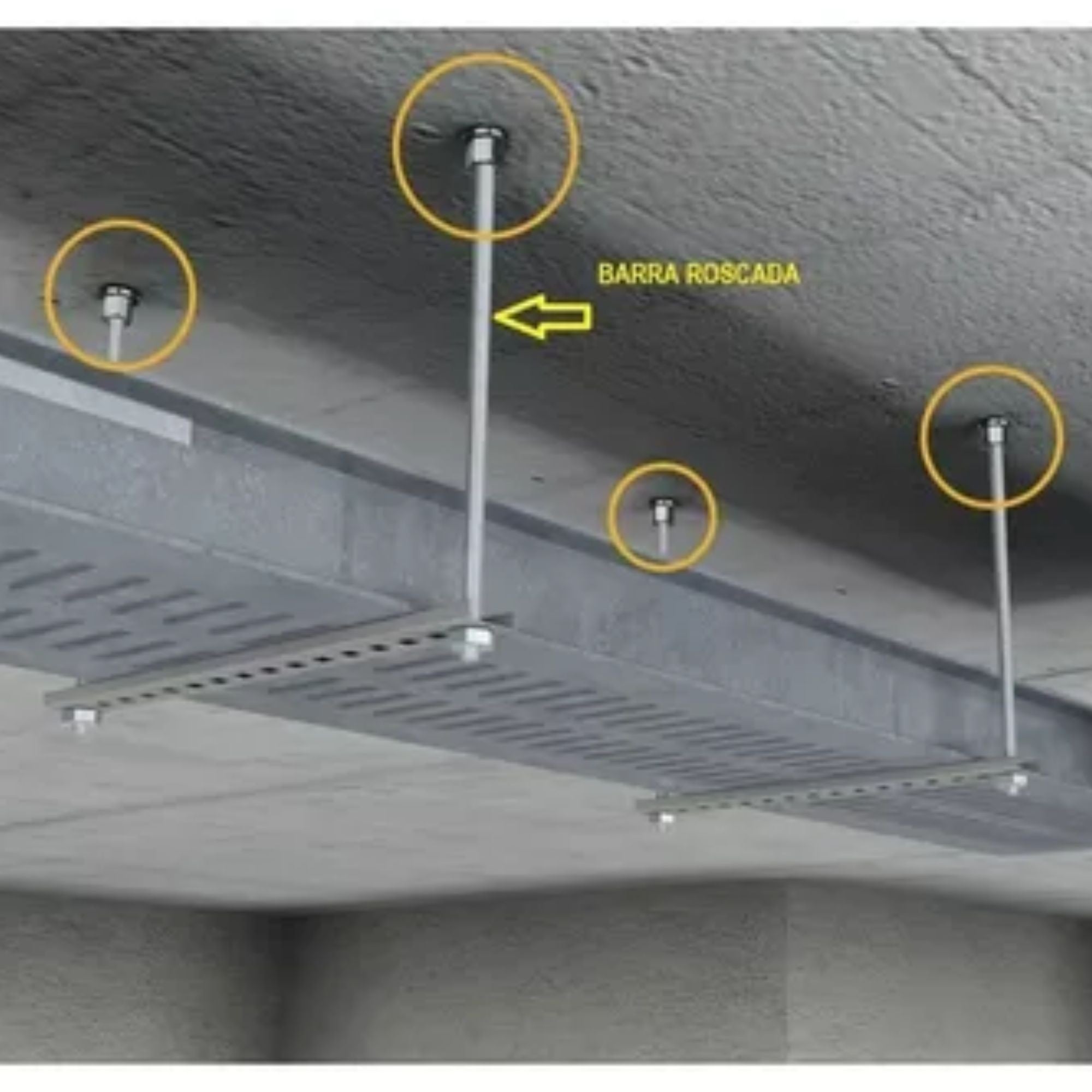 Chumbador Over Head Fixação 5/16''x40mm, Zincado