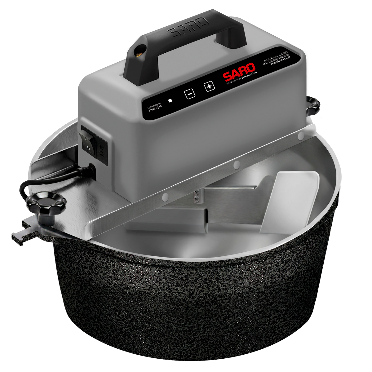 Panela Misturadeira Elétrica Saro PA10 10 Litros Bivolt para Doces e Salgados