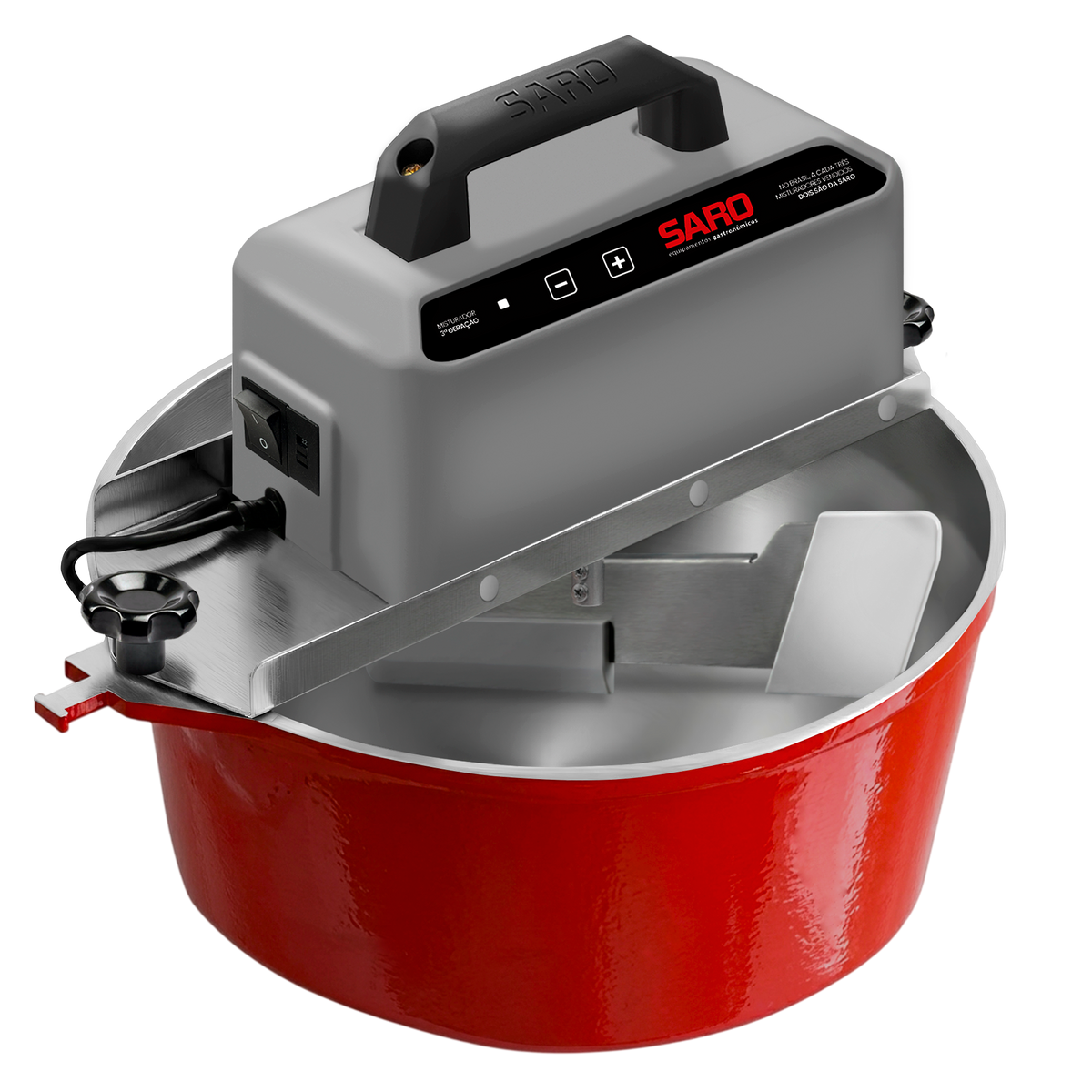 Panela Misturadeira Elétrica Saro PA10 10 Litros Bivolt para Doces e Salgados