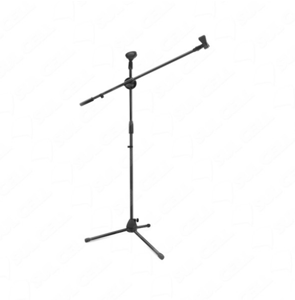 Pedestal Duplo para Microfone Dobrável e Ajustável 1,60m Lelong LE-3612