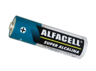 Pilha Alcalina AA 1.5V Cartela com 4 Unidades Alfacell LR6/4B