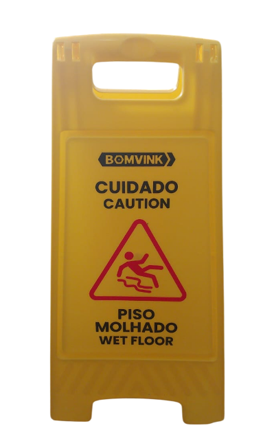 Placa Sinalizadora Cuidado Piso Molhado Bomvink BOM-7508