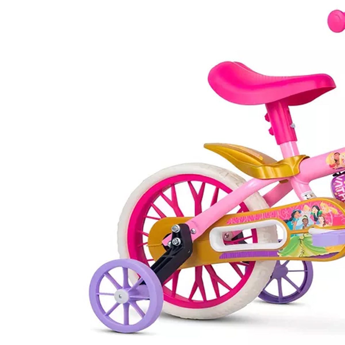 Bicicleta Infantil Passeio Diversão Aro 12 Disney Princesas