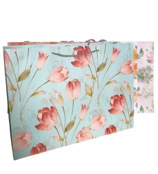 Sacola de Presente Florescer Grande Uniso SAH-023G