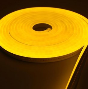 Fita LED Neon Amarela 12V 5 Metros Flexível IP20 FN-887Y