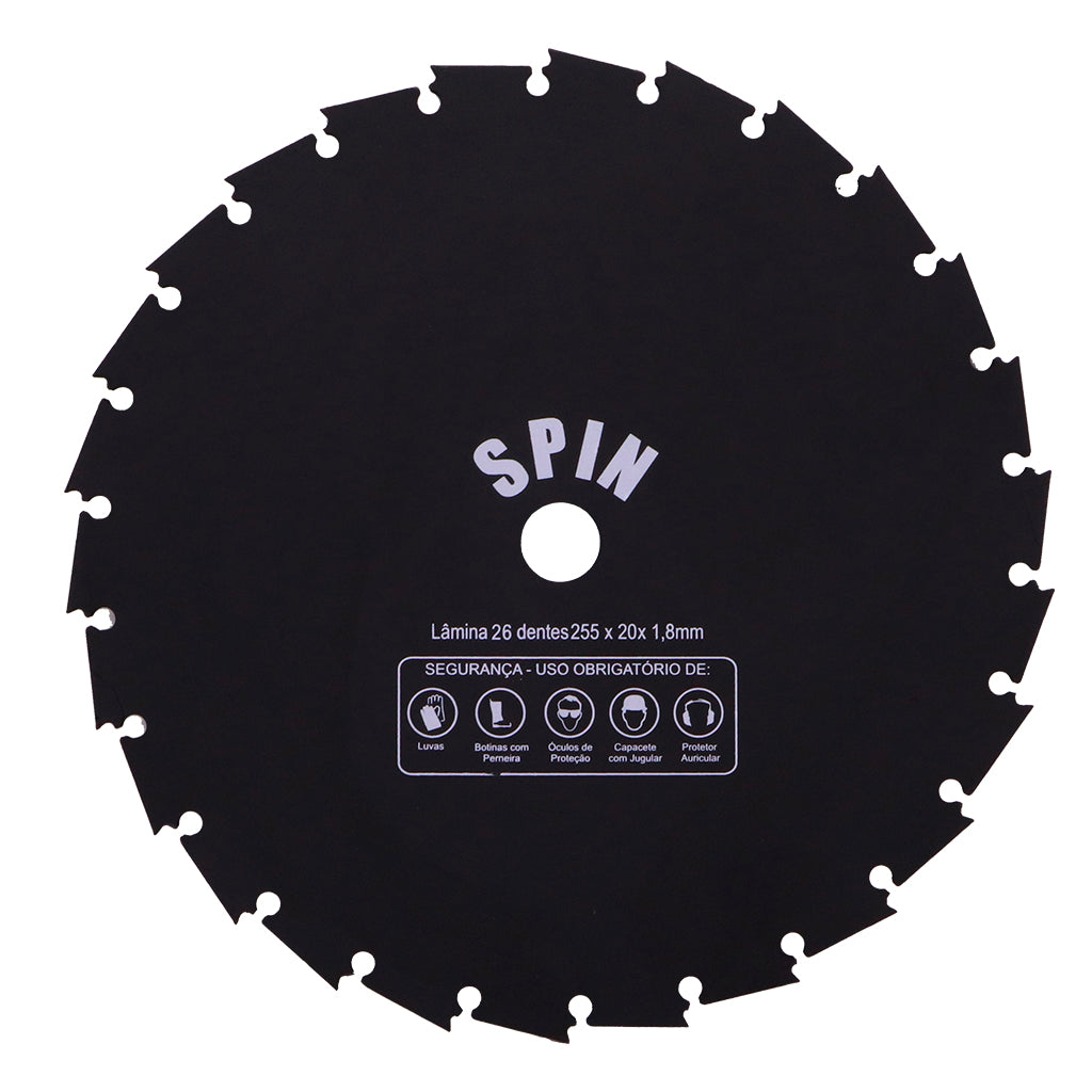 Faca 26 Dentes Furo 20mm Tamanho 255mm Espessura 1,8mm - Spin – foto 4