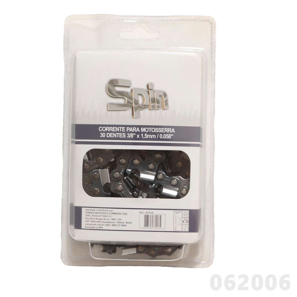 Corrente Loop 30D 3/8 x 1,5mm (0.058") para Sabre 16" para Motosserra Stihl / husqvarna / importada-spin – foto 1