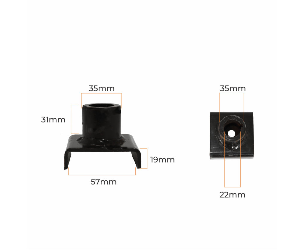 Flange da Faca Eixo 22mm para Cortador de Grama a Gasolina 4,5hp/6,5hp – foto 3