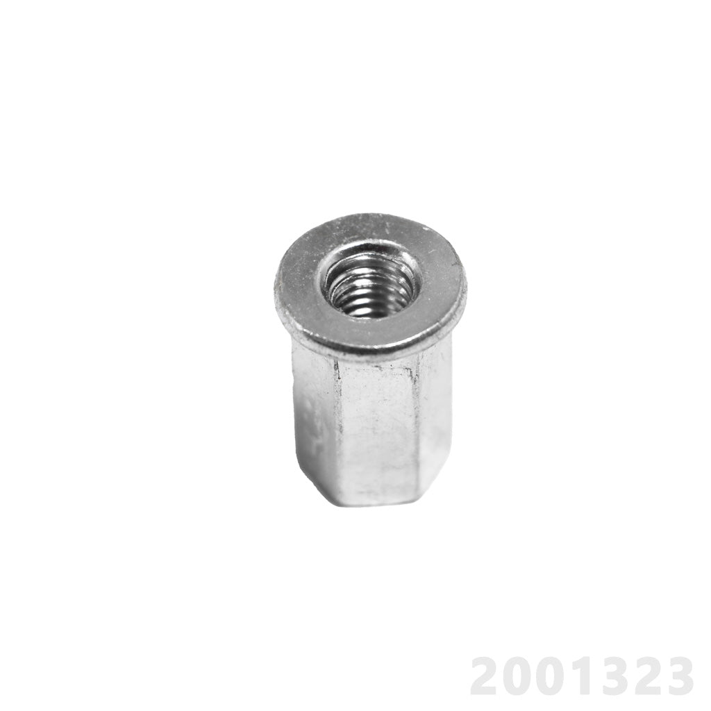 Porca Sextavada com Flange 6mm Longa – foto 1