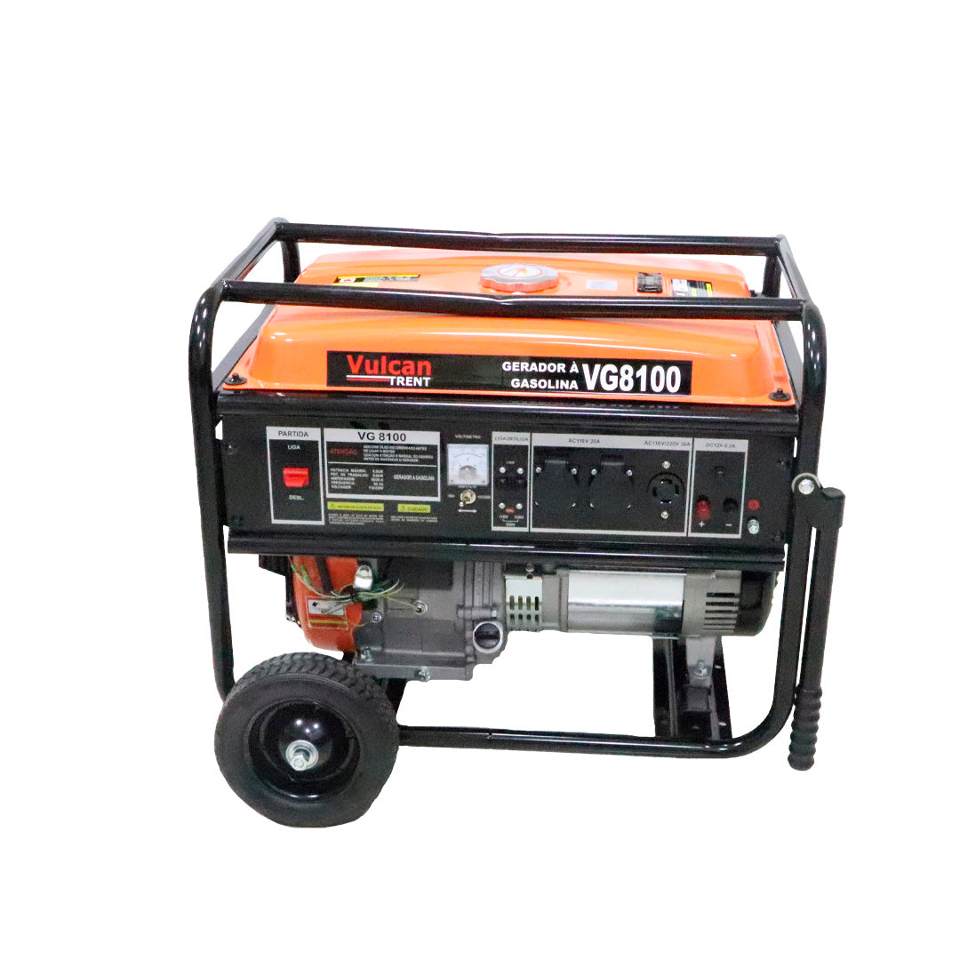 Gerador Gasolina 4T 420cc 15HP 6.5kVA 6500W Bivolt Partida Manual VG8100 Vulcan Trent – foto 2