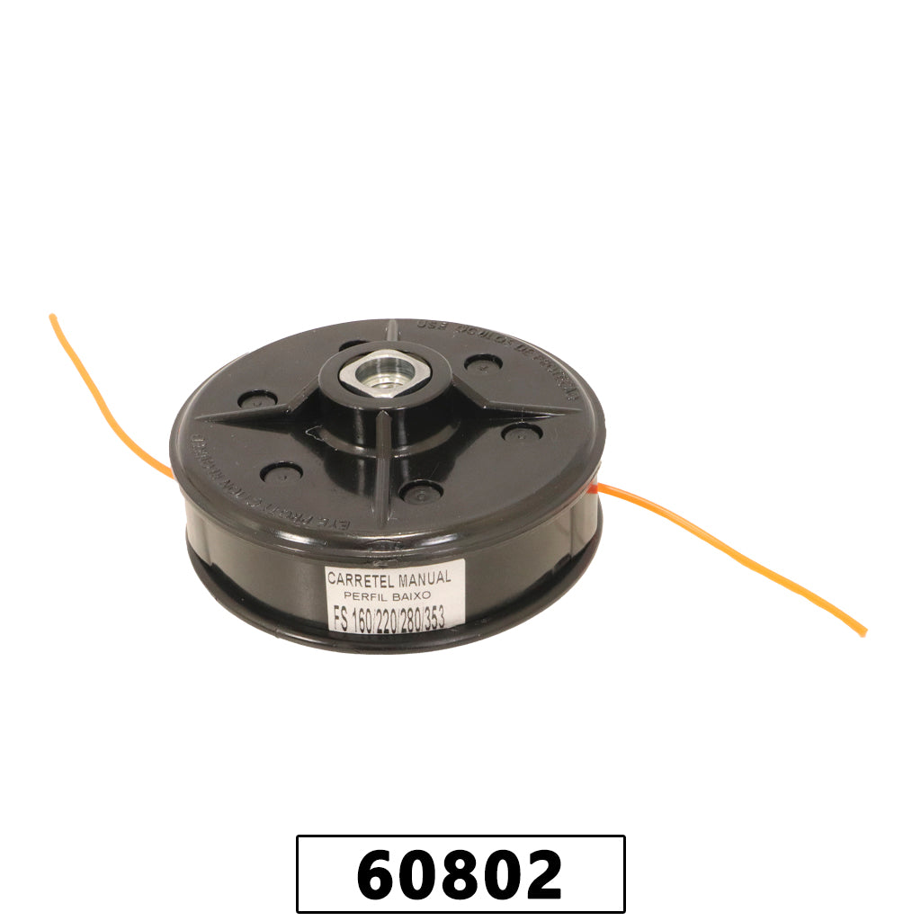 Carretel Fêmea 12 x 1,50mm para Roçadeira Stihl FS160/220/280/290/353/360 - Perfil Baixo – foto 1