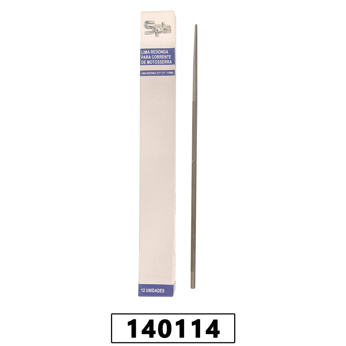 Lima para Corrente de Motosserra 5/32" (4,00mm) x 8" (200mm) com 12 Un - Marca Spin – foto 2