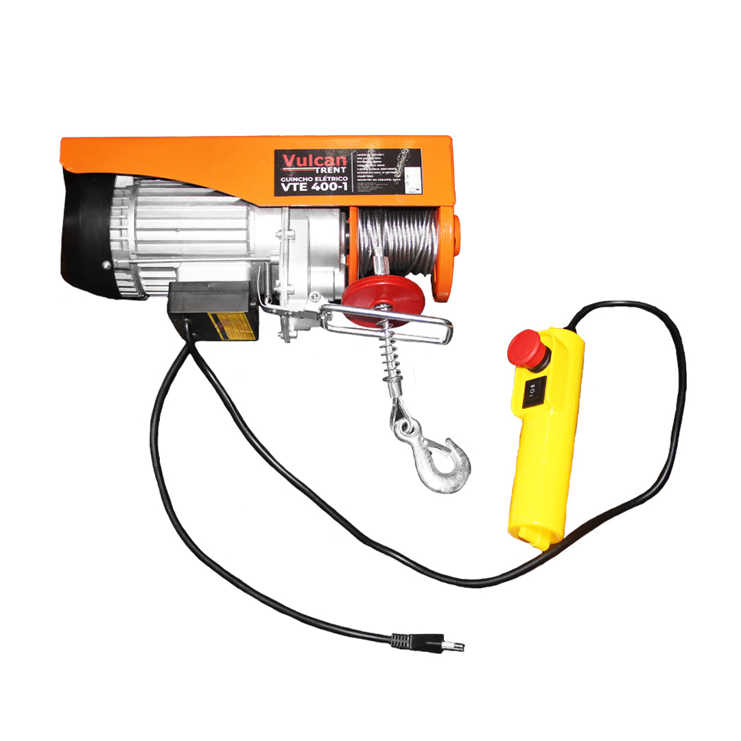 Guincho Elétrico 900W 200/400KG 127V VTE400-1 Cabo 12 Metros - Vulcan Trent – foto 1