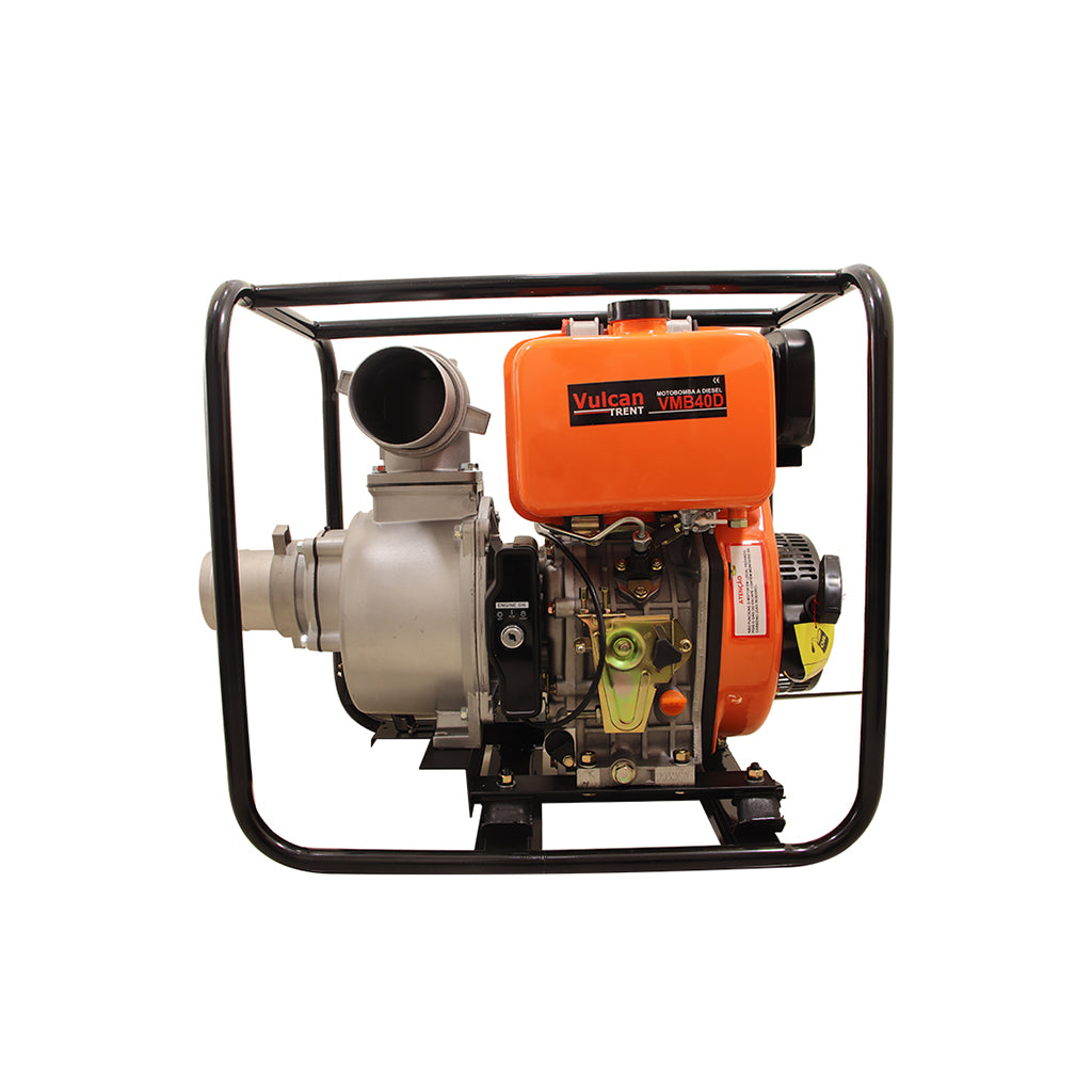 Motobomba Diesel Autoescorvante 4" Pol 406cc 9HP Partida Manual VMB40D Vulcan Trent – foto 3