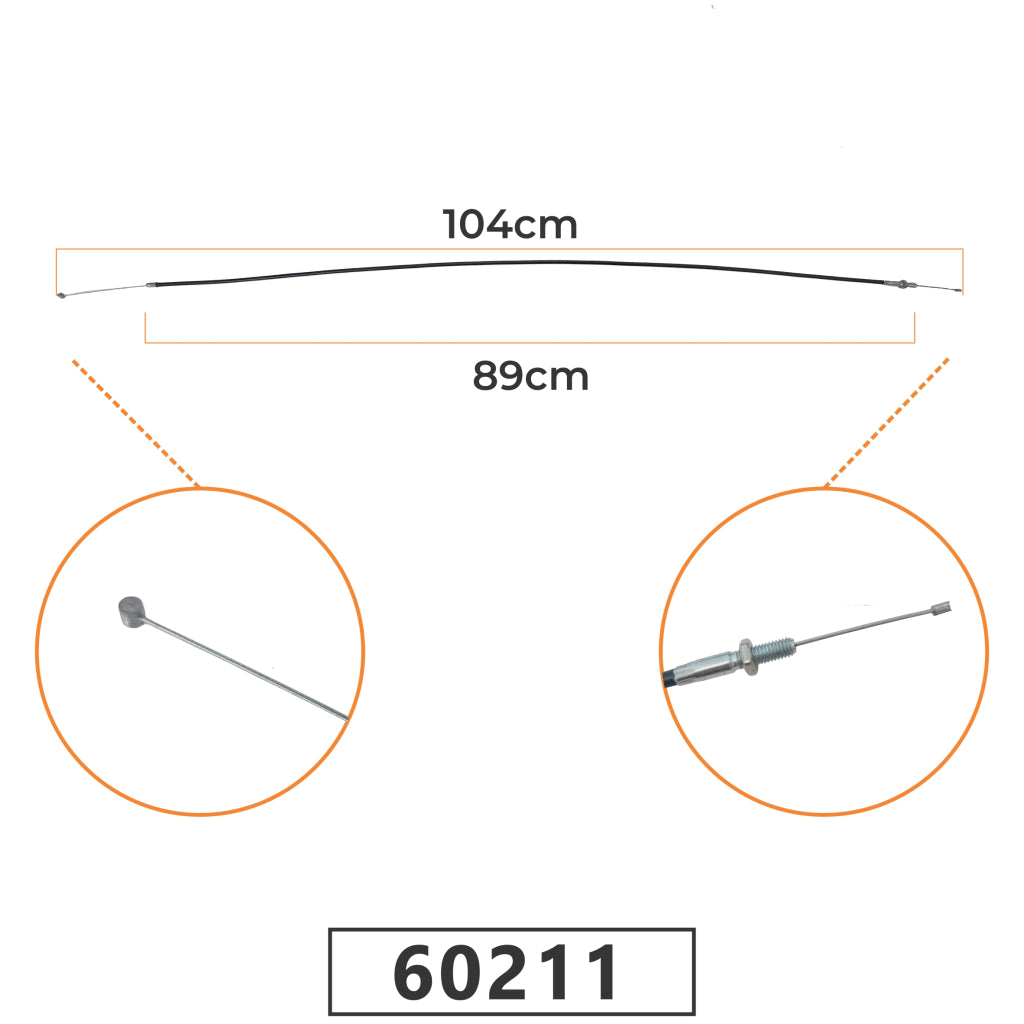 Cabo do Acelerador para Roçadeira Husqvarna 142 Rb - 104cm – foto 1