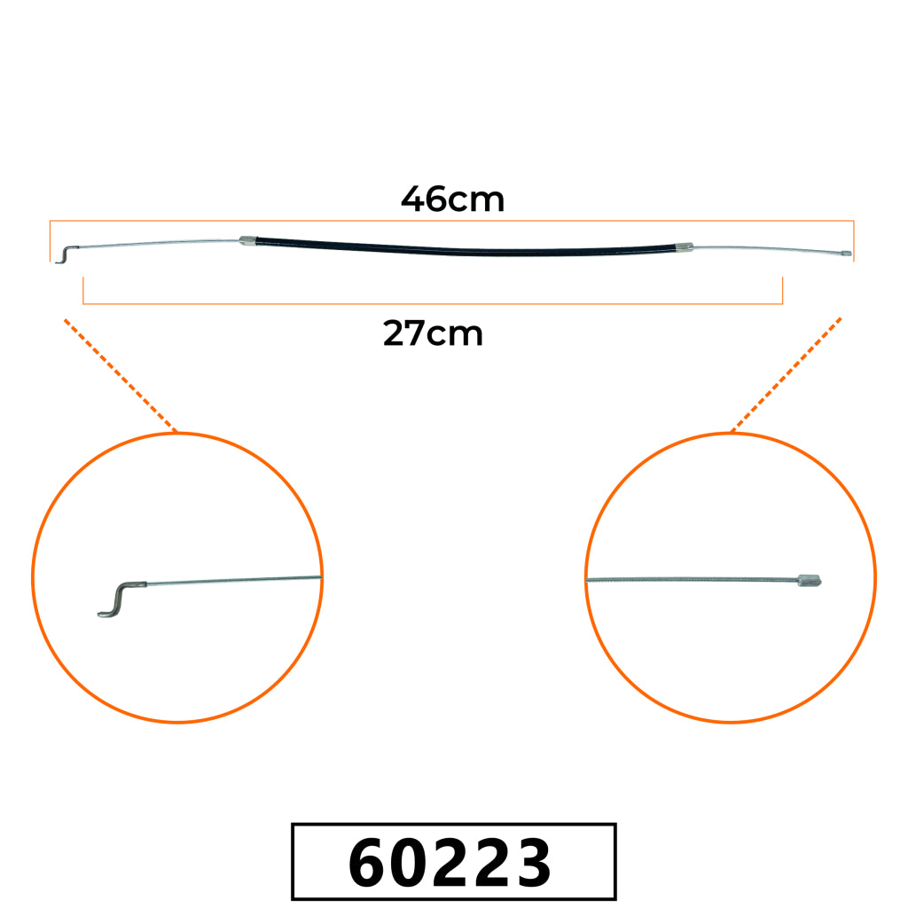 Cabo do Acelerador para Roçadeira Stihl Ka 85R - Ponta Tipo S 46cm – foto 1