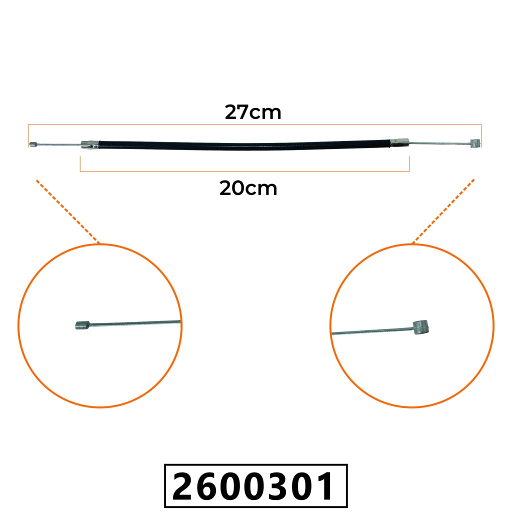 Cabo do Acelerador para Soprador de Folhas 26cc / Soprador de Folhas SV260S / SAV260S - 27cm – foto 1