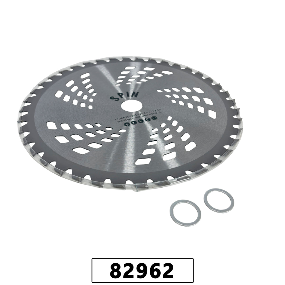Faca Circular Videa 2mm NS05 40 Dentes Furo 25,4mm Tamanho 255mm Espess. 1,25mm C / adapt. 20mm - Spin – foto 2