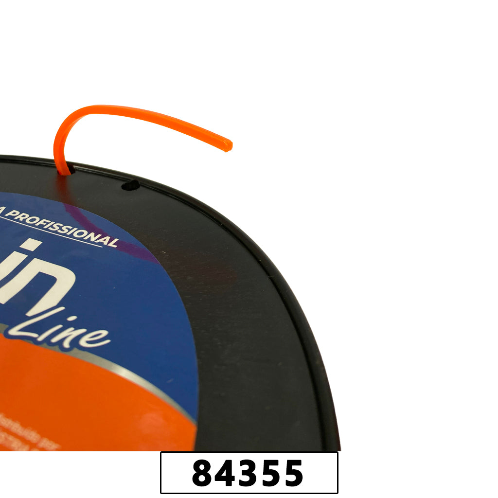 Fio de Nylon Rolo 1kg com 144 Metros - Quadrado 2,70mm - Cor Laranja – foto 2
