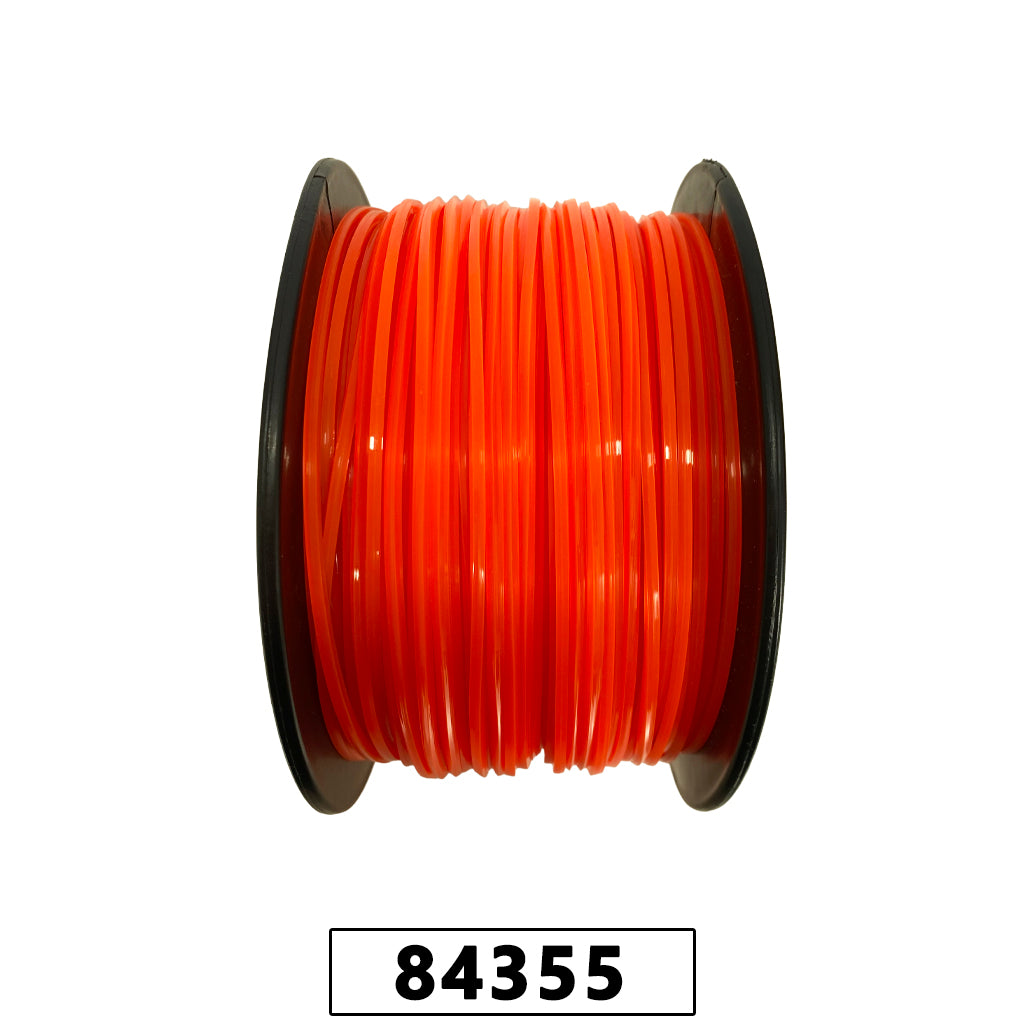 Fio de Nylon Rolo 1kg com 144 Metros - Quadrado 2,70mm - Cor Laranja – foto 3