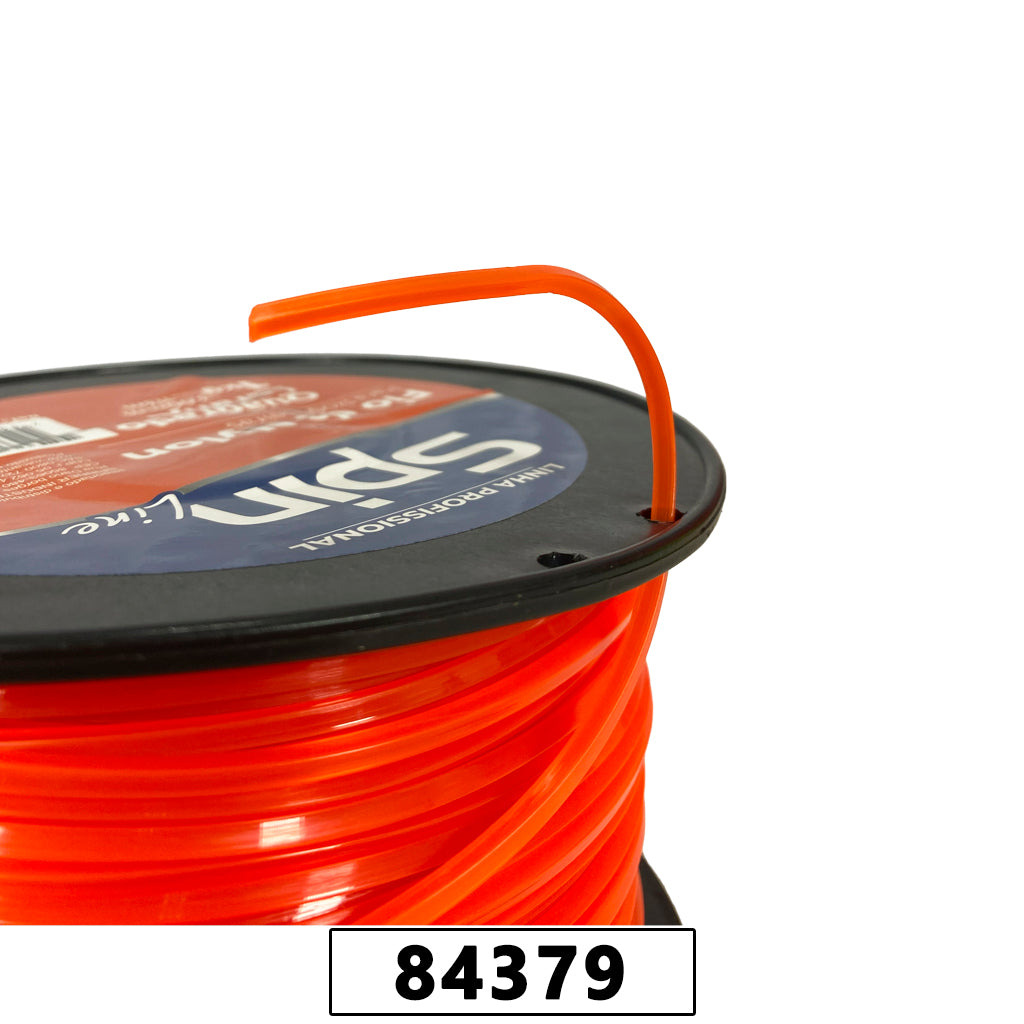 Fio de Nylon Rolo 1kg com 113 Metros - Quadrado 3,00mm - Cor Laranja – foto 2