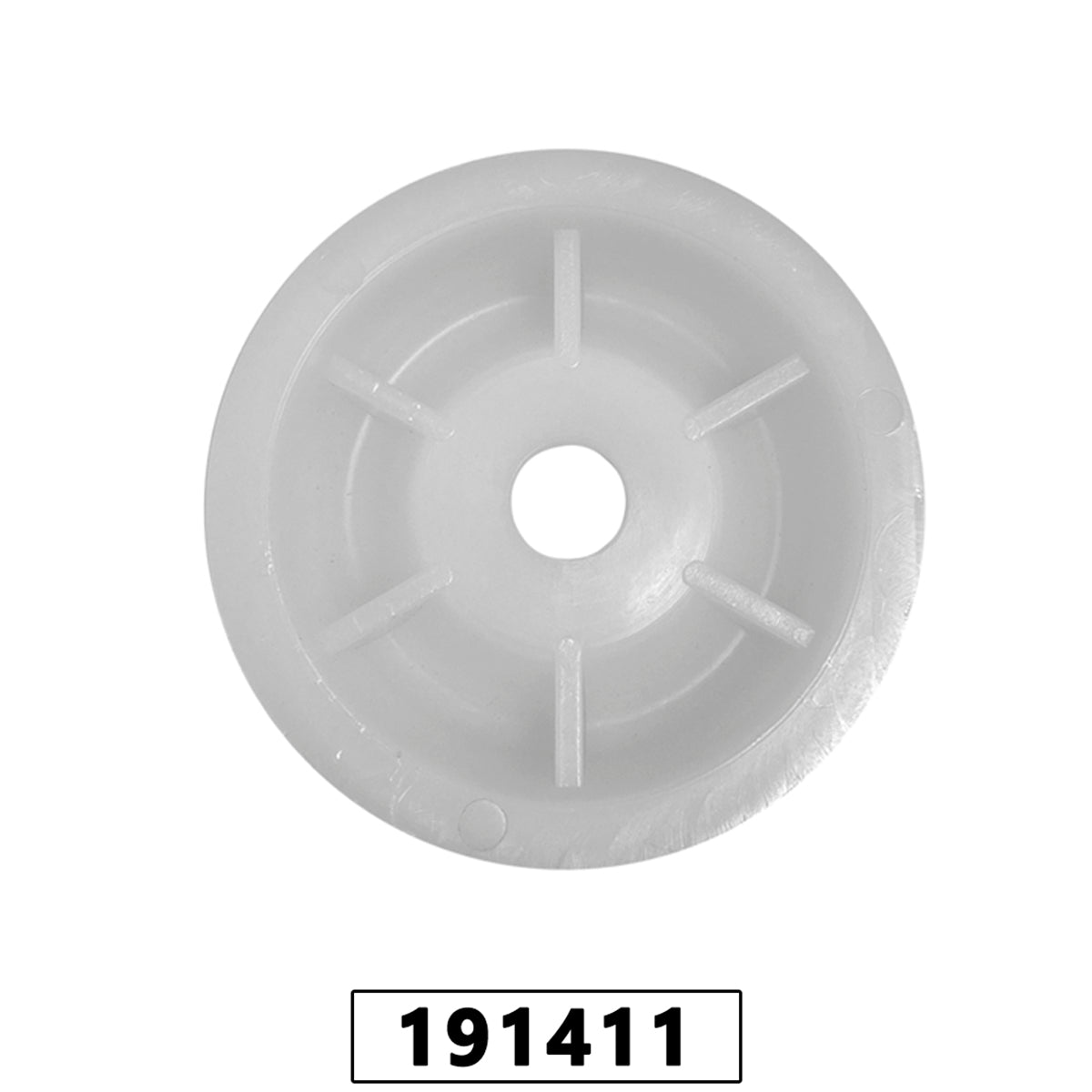 Prato Giratorio Nylon 80mm Perfil Alto Furo Maior 16mm P / roçadeira Stihl Fs 160/220/280 - Cor Branca – foto 4