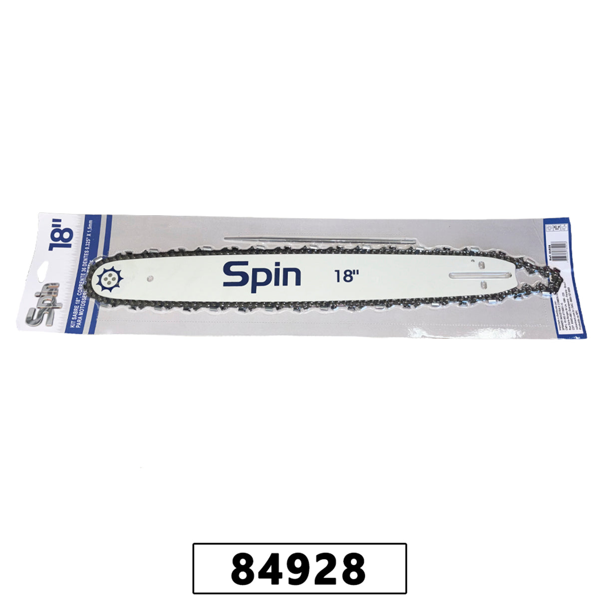 Kit Sabre 18" Corrente 36D 0,325" x 1,5mm (0.058") para Motosserra Importada - com Lima – foto 1
