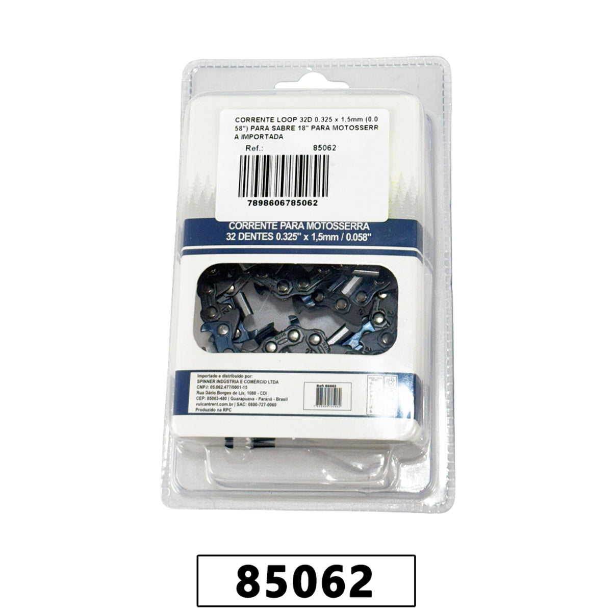 Corrente Loop 32D 0.325 x 1,5mm (0.058") para Sabre 16" para Motosserra Importada – foto 1