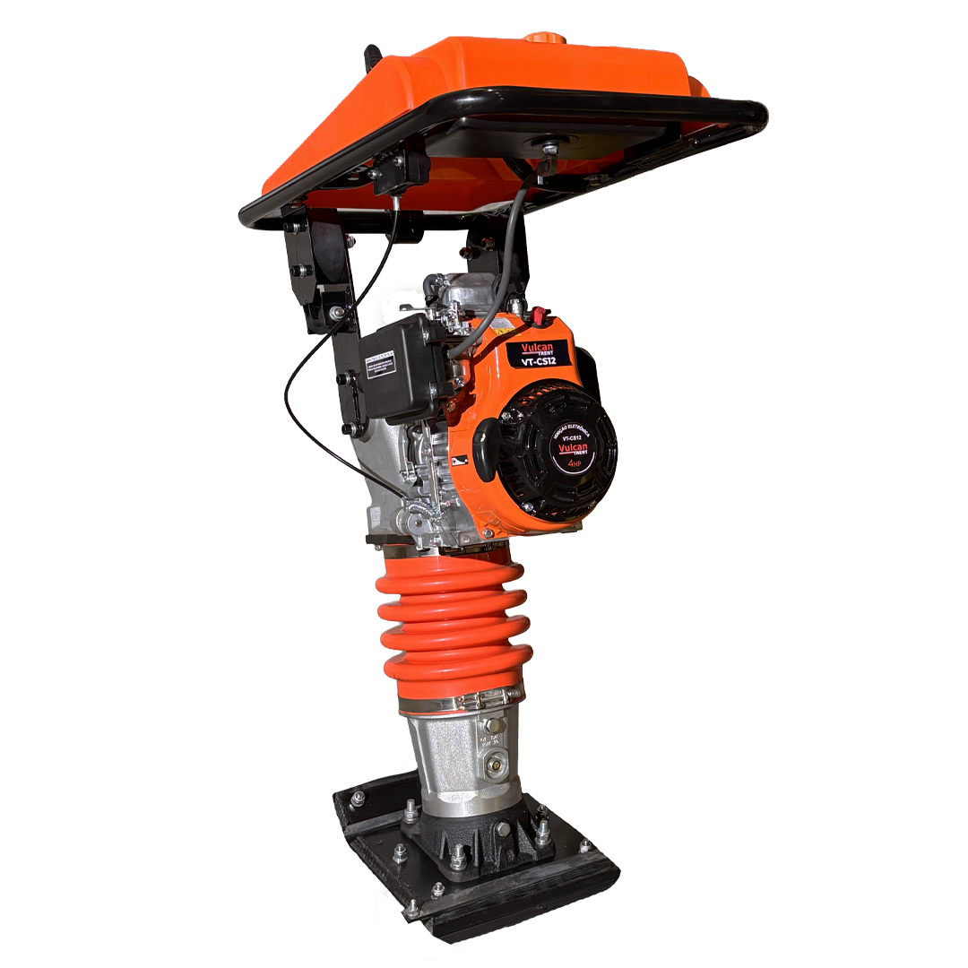 Compactador de Solo Gasolina 4 Tempos 4HP 146cc Impacto 12 kN Tipo Sapo VT-CS12 Vulcan Trent – foto 1