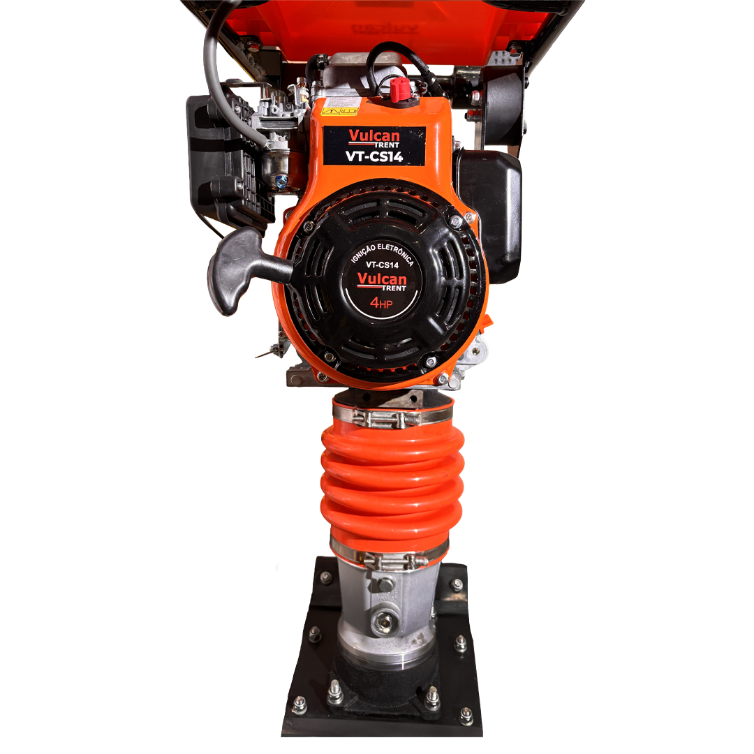 Compactador de Solo Gasolina 4 Tempos 4HP 146cc Impacto 14 kN Tipo Sapo VT-CS14 Vulcan Trent – foto 7