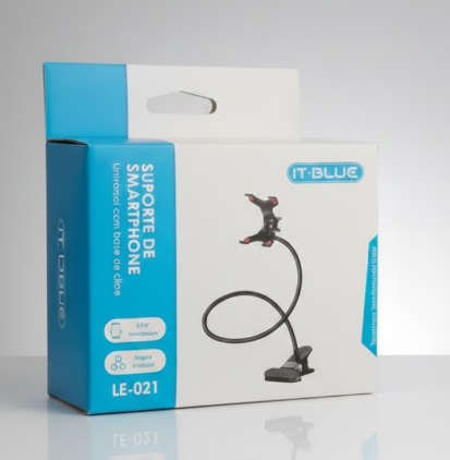 Suporte de Celular Com Base de Clipe Rotação 360 Graus IT-Blue LE-021