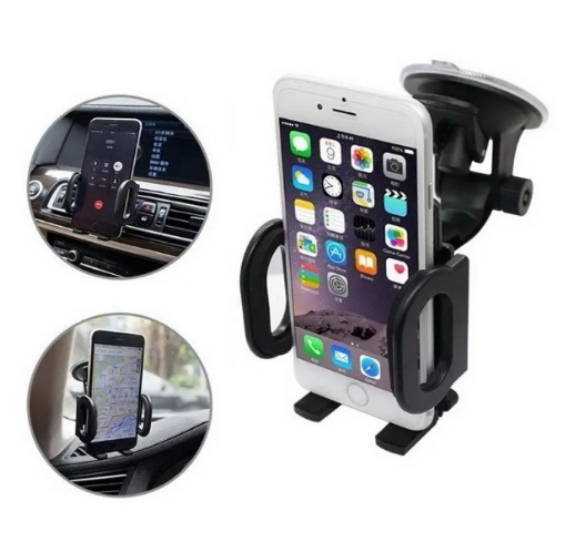 Suporte de Celular Veicular 3 em 1 Braço Telescópico Giro 360° IT-Blue LE-015