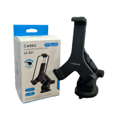 Suporte de Celular Veicular com Ventosa Rotação 360° IT-Blue LE-031