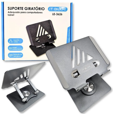 Suporte de Mesa Giratório 360° para Notebook e Tablet até 17" IT-Blue LE-3626
