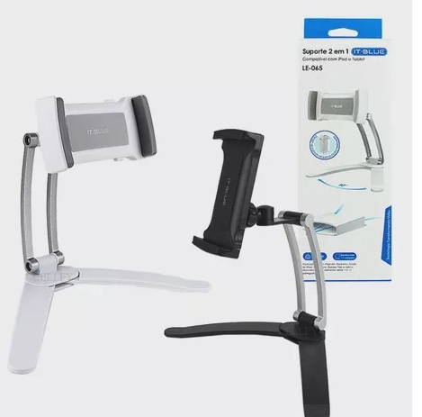 Suporte de Mesa 2 em 1 para iPad e Tablet 7" a 11" em Alumínio IT-Blue LE-065