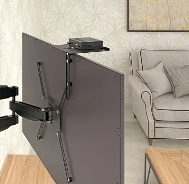 Suporte para Conversor Digital e Acessórios Ajustável Preto Multivisão SDVD Aero