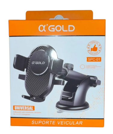 Suporte Veicular Universal Com Ventosa Para Celular A'Gold SPC-01