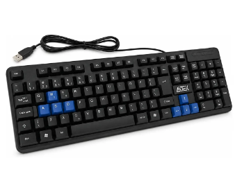 Teclado com Fio USB 1,2m Layout ABNT2 107 Teclas Aitek ATE-E2002