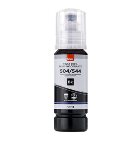 Tinta Refil 544 Black Para Impressora Epson 70ml BRW TR5444